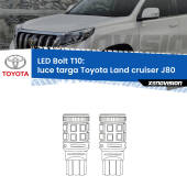 0 Luce Targa LED Toyota Land cruiser J80 1990 - 1997: T10 Bolt T10: LED Bolt 6000k (Coppia)