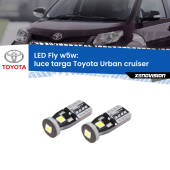 0 Luce Targa LED Toyota Urban cruiser 2007 - 2016: W5W Fly W5W: Lampadine LED Fly 6000k (Coppia)