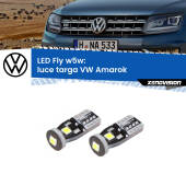 0 Luce Targa LED VW Amarok  2010 - 2016: W5W Fly W5W: Lampadine LED Fly 6000k (Coppia)
