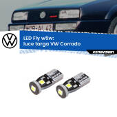 0 Luce Targa LED VW Corrado 1988 - 1995: W5W Fly W5W: Lampadine LED Fly 6000k (Coppia)