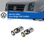 0 Luce Targa LED VW Crafter  2006 - 2016: W5W Fly W5W: Lampadine LED Fly 6000k (Coppia)