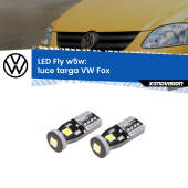 0 Luce Targa LED VW Fox 2003 - 2014: W5W Fly W5W: Lampadine LED Fly 6000k (Coppia)