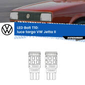 0 Luce Targa LED VW Jetta II 1984 - 1992: T10 Bolt T10: LED Bolt 6000k (Coppia)