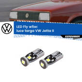 0 Luce Targa LED VW Jetta II 1984 - 1992: W5W Fly W5W: Lampadine LED Fly 6000k (Coppia)