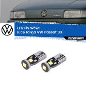 0 Luce Targa LED VW Passat B3 1988 - 1996: W5W Fly W5W: Lampadine LED Fly 6000k (Coppia)