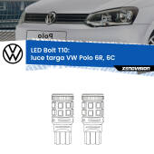 0 Luce Targa LED VW Polo 6R, 6C 2009 - 2016: T10 Bolt T10: LED Bolt 6000k (Coppia)