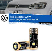 0 Luce Targa LED VW Polo 6R, 6C 2009 - 2016: T10 GoldStar T10 (W5W) Goldstar Coppia LED Canbus Next Gen