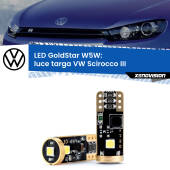 0 Luce Targa LED VW Scirocco III Versione 1: T10 GoldStar T10 (W5W) Goldstar Coppia LED Canbus Next Gen