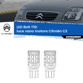 0 Luce Vano Motore LED Citroën C2 2003 - 2009: T10 Bolt T10: LED Bolt 6000k (Coppia)