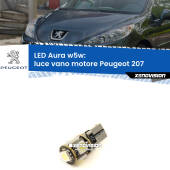 0 Luce Vano Motore LED per Peugeot 207 2006 - 2015: Aura w5w W5W: lampadina LED Aura 6000k