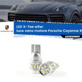 0 Luce Vano Motore LED per Porsche Cayenne 9PA 2002 - 2010: W5W X-Tee W5W (T10) LED X-Tee (Coppia)