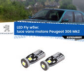 0 Luce Vano Motore LED Peugeot 306 Mk2 1997 - 1999: W5W Fly W5W: Lampadine LED Fly 6000k (Coppia)