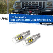 0 Luce Vano Motore LED W5W Jeep Cherokee XJ 1984 - 2001 W5W Tube W5W: Lampadine LED Tube 6000k (Coppia)