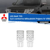 0 Luci Contorno LED Mitsubishi Pajero IV V80 2007 - 2021: T10 Bolt T10: LED Bolt 6000k (Coppia)