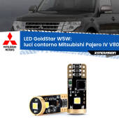 0 Luci Contorno LED Mitsubishi Pajero IV V80 2007 - 2021: T10 GoldStar T10 (W5W) Goldstar Coppia LED Canbus Next Gen