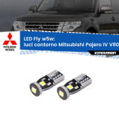 0 Luci Contorno LED Mitsubishi Pajero IV V80 2007 - 2021: W5W Fly W5W: Lampadine LED Fly 6000k (Coppia)