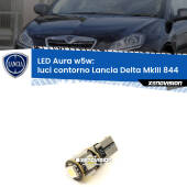 0 Luci Contorno LED per Lancia Delta MkIII 844 2008 - 2014: Aura w5w W5W: lampadina LED Aura 6000k