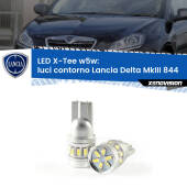 0 Luci Contorno LED per Lancia Delta MkIII 844 2008 - 2014: W5W X-Tee W5W (T10) LED X-Tee (Coppia)