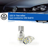 0 Luci Contorno LED per VW Golf 6 2008 - 2011: W5W X-Tee W5W (T10) LED X-Tee (Coppia)