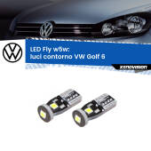 0 Luci Contorno LED VW Golf 6 2008 - 2011: W5W Fly W5W: Lampadine LED Fly 6000k (Coppia)