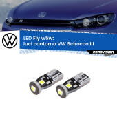 0 Luci Contorno LED VW Scirocco III 2008 - 2017: W5W Fly W5W: Lampadine LED Fly 6000k (Coppia)