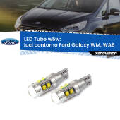 0 Luci Contorno LED W5W Ford Galaxy WM, WA6 2006 - 2015 W5W Tube W5W: Lampadine LED Tube 6000k (Coppia)