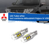 0 Luci Contorno LED W5W Mitsubishi Pajero IV V80 2007 - 2021 W5W Tube W5W: Lampadine LED Tube 6000k (Coppia)