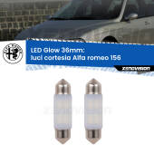 0 Luci Cortesia LED Alfa romeo 156  1997 - 2005: C5W Glow a Luce Calda (Coppia) C5W: LED Glow Bianco Caldo 36mm (Coppia)