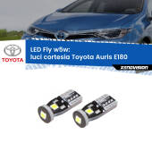 0 Luci Cortesia LED anteriori Toyota Auris E180: W5W Fly W5W: Lampadine LED Fly 6000k (Coppia)