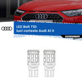 0 Luci Cortesia LED Audi A1 II 2019 in poi: T10 Bolt T10: LED Bolt 6000k (Coppia)