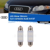 0 Luci Cortesia LED Audi A4 B7 posteriori: C5W Glow a Luce Calda (Coppia) C5W: LED Glow Bianco Caldo 36mm (Coppia)