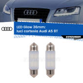 0 Luci Cortesia LED Audi A5 8T anteriori: C5W Glow a Luce Calda (Coppia) C5W: LED Glow Bianco Caldo 36mm (Coppia)