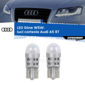 0 Luci Cortesia LED Audi A5 8T posteriori: W5W Glow a Luce Calda W5W: LED Glow Bianco Caldo (Coppia)