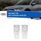 0 Luci Cortesia LED Audi Q3  2011 - 2018: T10 Bolt T10: LED Bolt 6000k (Coppia)