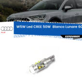 0 Torpedo W5W: LED per Luci Cortesia Q3 (8U) 2011 -2018 W5W Led CREE 50W - Top Quality - 600Lm - Bianco Lunare 6000k