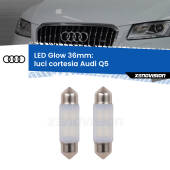 0 Luci Cortesia LED Audi Q5 2008 - 2017: C5W Glow a Luce Calda (Coppia) C5W: LED Glow Bianco Caldo 36mm (Coppia)