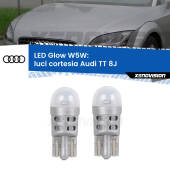 0 Luci Cortesia LED Audi TT 8J 2006 - 2014: W5W Glow a Luce Calda W5W: LED Glow Bianco Caldo (Coppia)