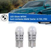 0 Luci Cortesia LED BMW Serie-4 F32, F82 posteriori: W5W Glow a Luce Calda W5W: LED Glow Bianco Caldo (Coppia)