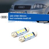 C5W C10W Led Canbus 36mm a 3 Ultra Led Xenovision - Bianco Lunare 6000k (Coppia)