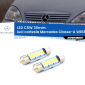 C5W C10W Led Canbus 36mm a 3 Ultra Led Xenovision - Bianco Lunare 6000k (Coppia)
