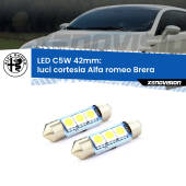 0 Luci Cortesia LED c5w 41mm Alfa romeo Brera  2006 - 2010 (Coppia) C5W C10W Led Canbus 41mm a 3 Ultra Led Xenovision - Bianco Lunare 6000k (Coppia)