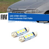 0 Luci Cortesia LED c5w 41mm Fiat Palio anteriori (Coppia) C5W C10W Led Canbus 41mm a 3 Ultra Led Xenovision - Bianco Lunare 6000k (Coppia)
