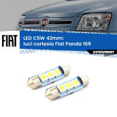 C5W C10W Led Canbus 41mm a 3 Ultra Led Xenovision - Bianco Lunare 6000k (Coppia)
