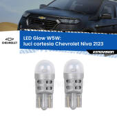 0 Luci Cortesia LED Chevrolet Niva 2123 2002 - 2009: W5W Glow a Luce Calda W5W: LED Glow Bianco Caldo (Coppia)