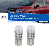 0 Luci Cortesia LED Chevrolet Trax 2012 in poi: W5W Glow a Luce Calda W5W: LED Glow Bianco Caldo (Coppia)