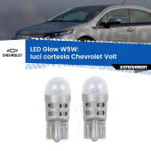0 Luci Cortesia LED Chevrolet Volt  2011 - 2019: W5W Glow a Luce Calda W5W: LED Glow Bianco Caldo (Coppia)