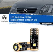 0 Luci Cortesia LED Citroën C2 2003 - 2009: T10 GoldStar T10 (W5W) Goldstar Coppia LED Canbus Next Gen