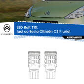 0 Luci Cortesia LED Citroën C3 Pluriel  2003 - 2010: T10 Bolt T10: LED Bolt 6000k (Coppia)