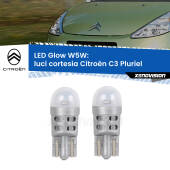 0 Luci Cortesia LED Citroën C3 Pluriel  2003 - 2010: W5W Glow a Luce Calda W5W: LED Glow Bianco Caldo (Coppia)