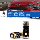 0 Luci Cortesia LED Citroën C4 III 2020 in poi: T10 GoldStar T10 (W5W) Goldstar Coppia LED Canbus Next Gen